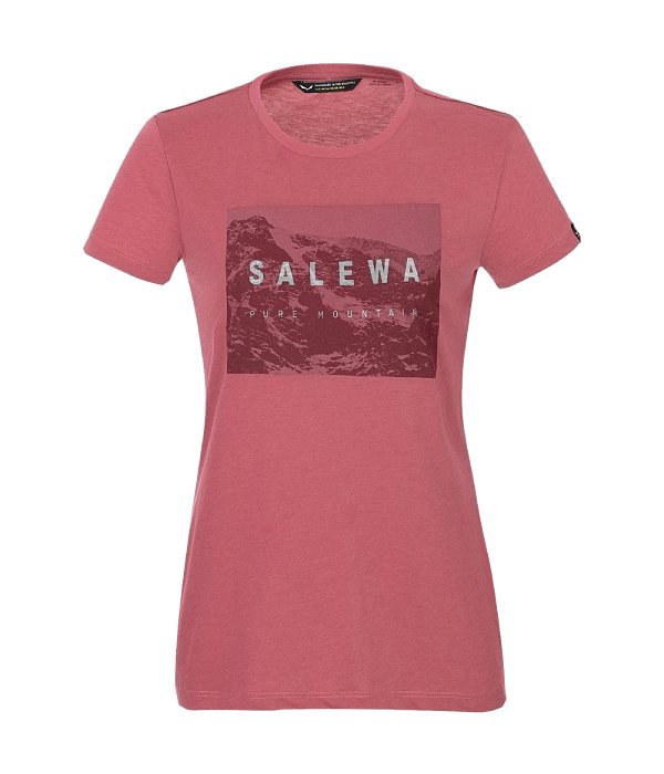 Salewa triko dámské W Frames S/S TEE, růžová, 46/40 (L)